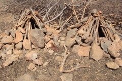14 1 Himba-Dorf bei Epupa 28 Hühnerställe